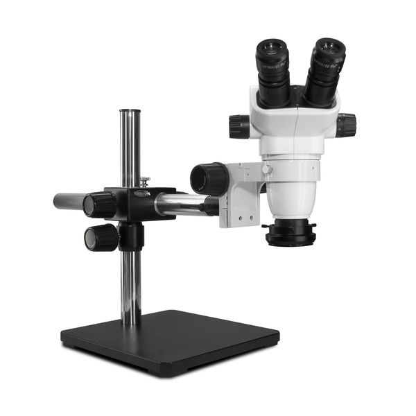 Scienscope SSZ Stereo Zoom Microscope With Low-Profile LED On Single Arm Stand SZ-PK5S-R3E